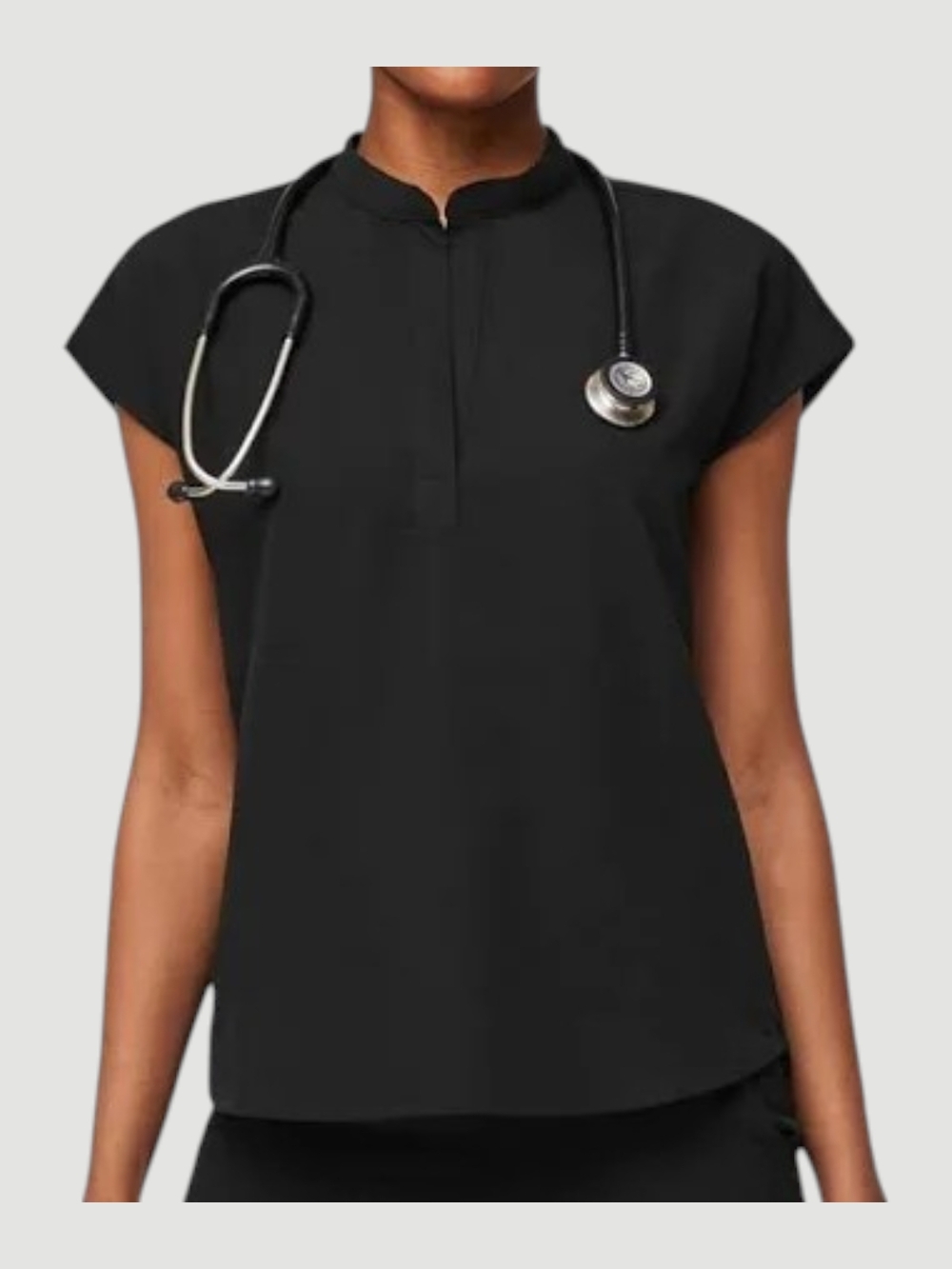 Figs Black Rafaela Oversized Scrub Top